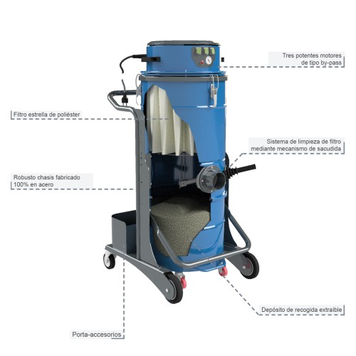 Aspiradora industrial modelo W3